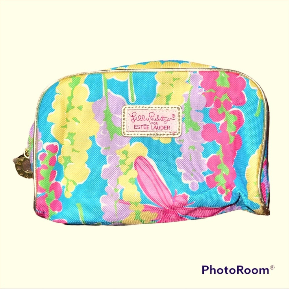 Lilly Pulitzer Estee Lauder Makeup Bag Pink Floral